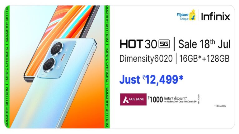 Amazing Infinix Hot 30 5G Launched With 6000mAh Battery