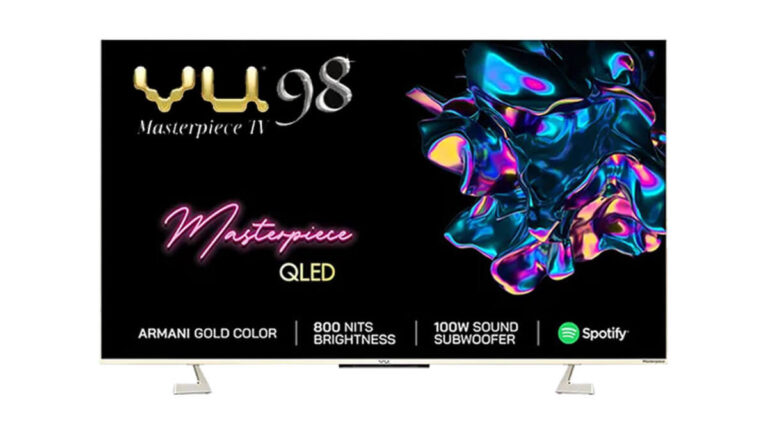 New Vu 98 Masterpiece TV Launched in India