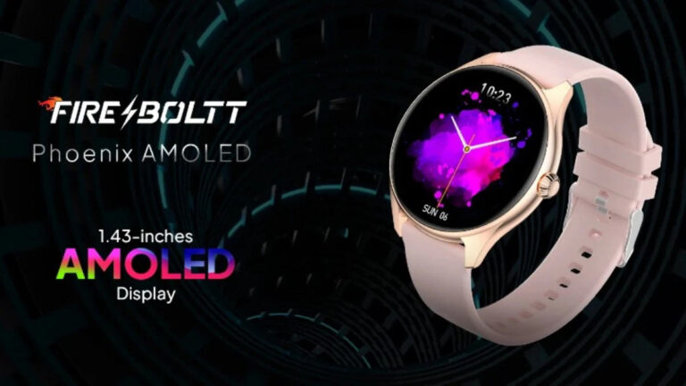 New Fire Boltt Phoenix AMOLED Smartwatch Launched With 1.43-Inch AMOLED Display