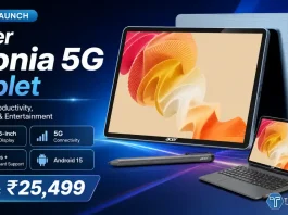 Acer Launches Iconia 5G Tablet in India