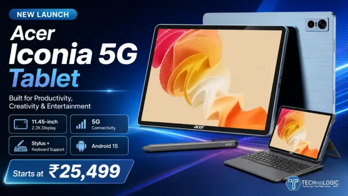 Acer Launches Iconia 5G Tablet in India